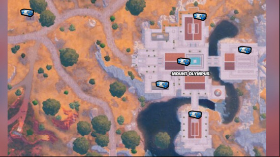 All Fortnite Avengers Chests in Mount Olympus
