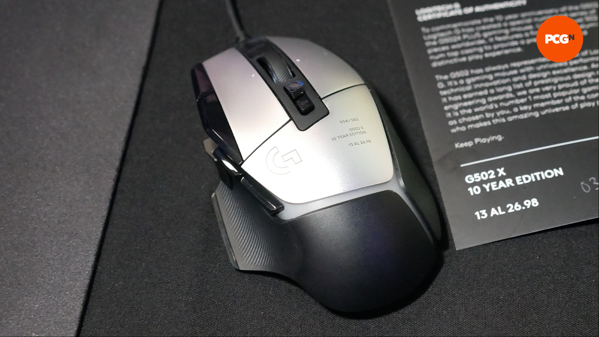logitech g502 x plus 10 anniversary aluminum 02