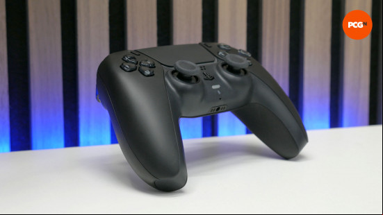 Sony DualSense review: Controller angled on surface
