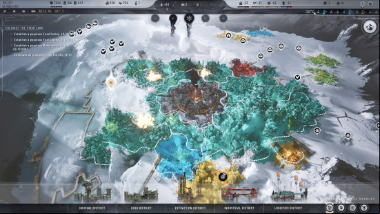 Best building games: building view in Frostpunk 2
