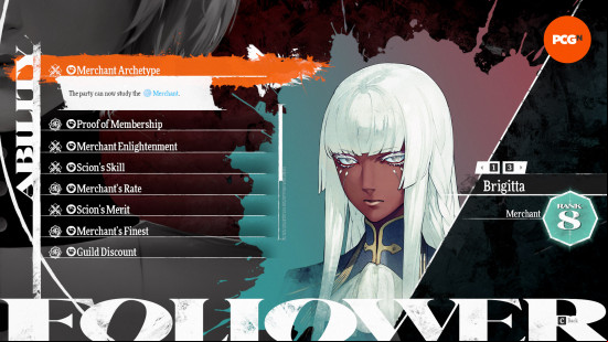 Metaphor ReFantazio Bonds followers: Brigitta abilities