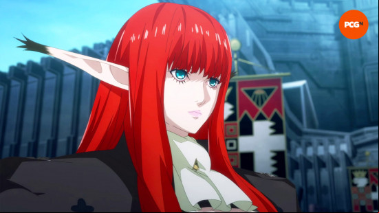 Metaphor ReFantazio playable characters: the red-haired Roussainte, Hulkenberg