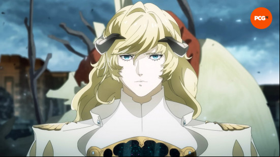 Metaphor ReFantazio voice actors cast: the long, blonde-haired Louis
