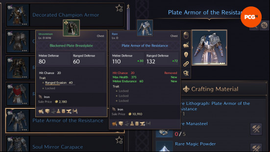 throne and liberty crusader armor recommendation