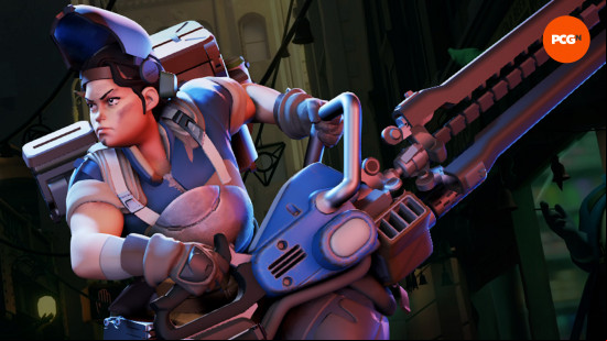 deadlock-mcginnis Deadlock MMR: a person with a welding mask holding a large gun with both hands.