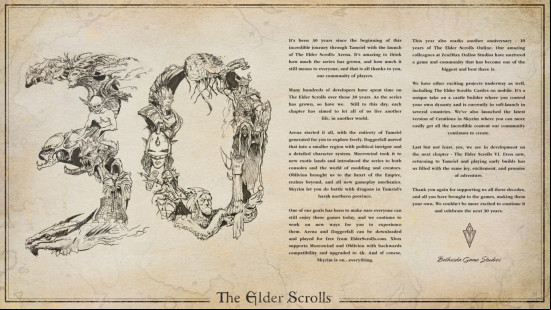 Elder Scrolls 6 release date: 30th anniversary post from Bethesda