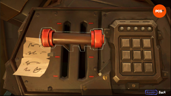 Jinx Fixes Everything Act 3: a lever and keypad console