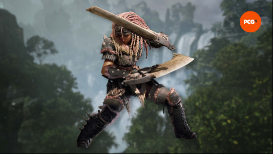 character art of the monster hunter wilds dual blades