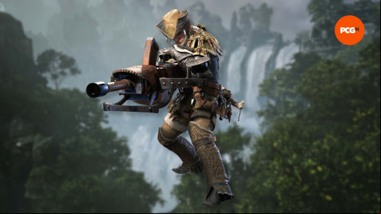 character art of the monster hunter wilds light bowgun