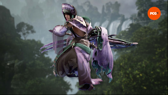 character art of the monster hunter wilds switch axe