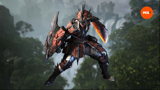 character art of the monster hunter wilds sword and shield