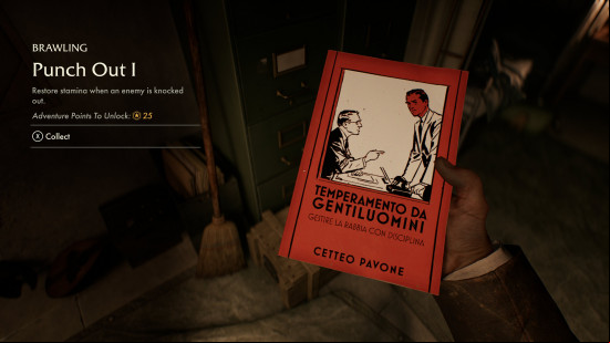 Punch Out book in Indiana Jones and the Great Circle.