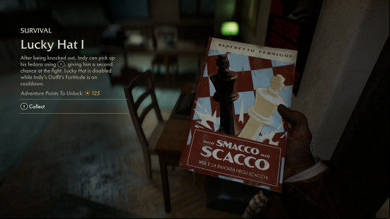 Lucky Hat book in Indiana Jones and the Great Circle.