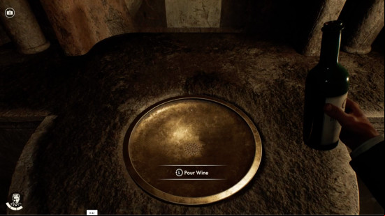 A basin to pour wine into in Indiana Jones and the Great Circle.
