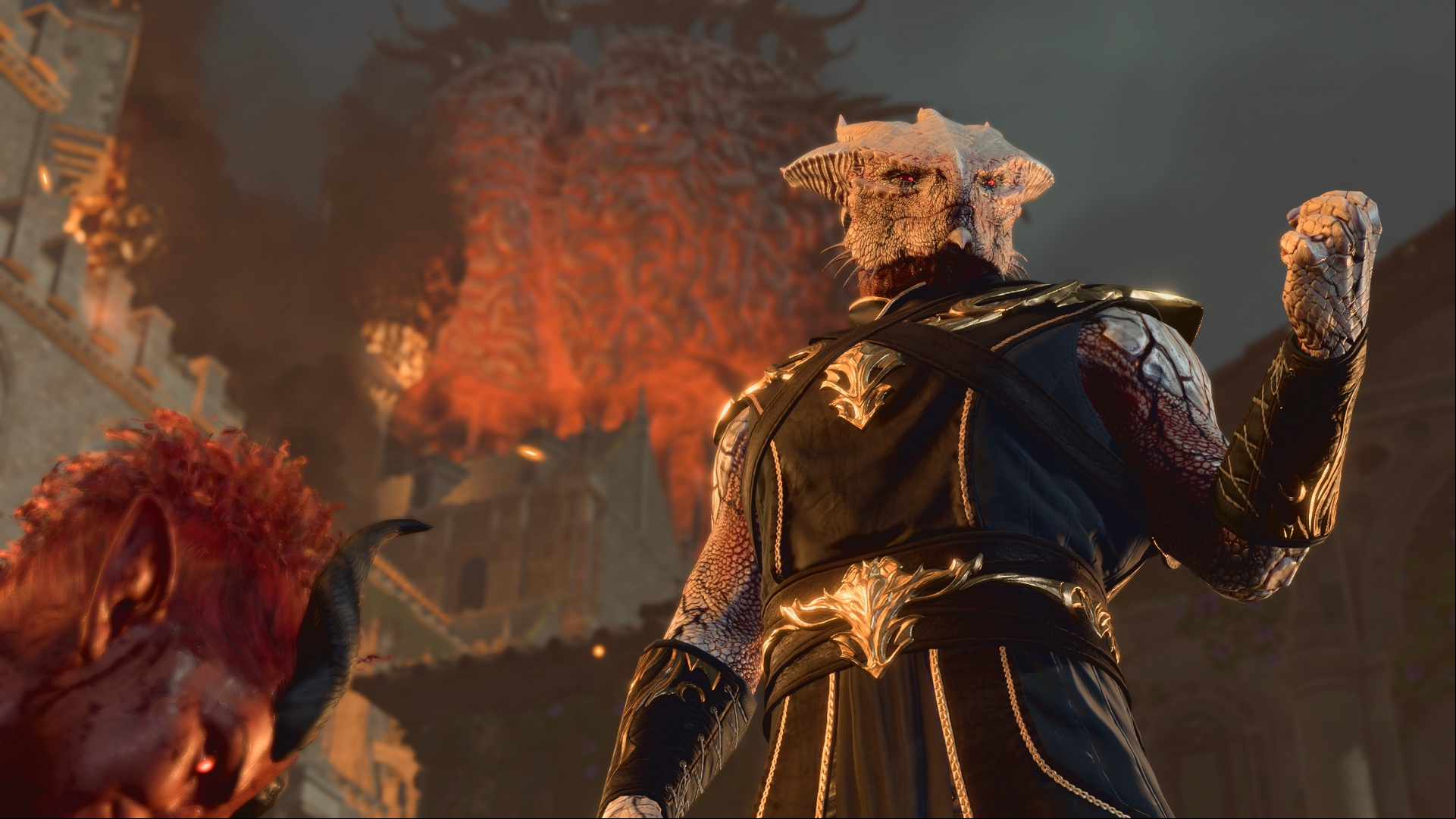 Baldur's Gate 3 Steam RPG story: A monster in a black cloak from Larian RPG Baldur's Gate 3