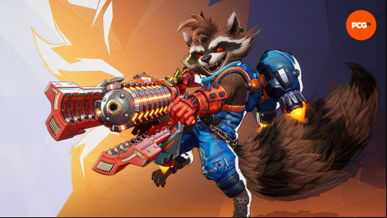 Marvel Rivals tier list: Rocket Raccoon with a large blaster