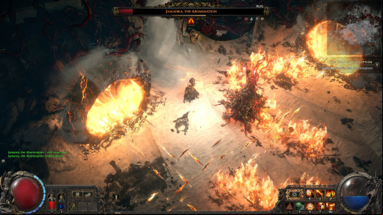 jamanra using all his spells in path of exile 2
