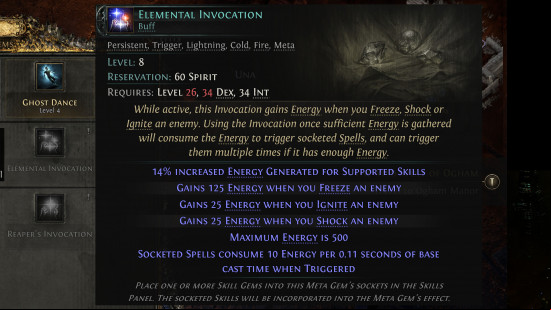 elemental invocation skill in path of exile 2