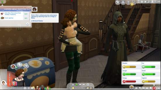 the sims 4 life and death shows a sim dying and their companion pleading for their life