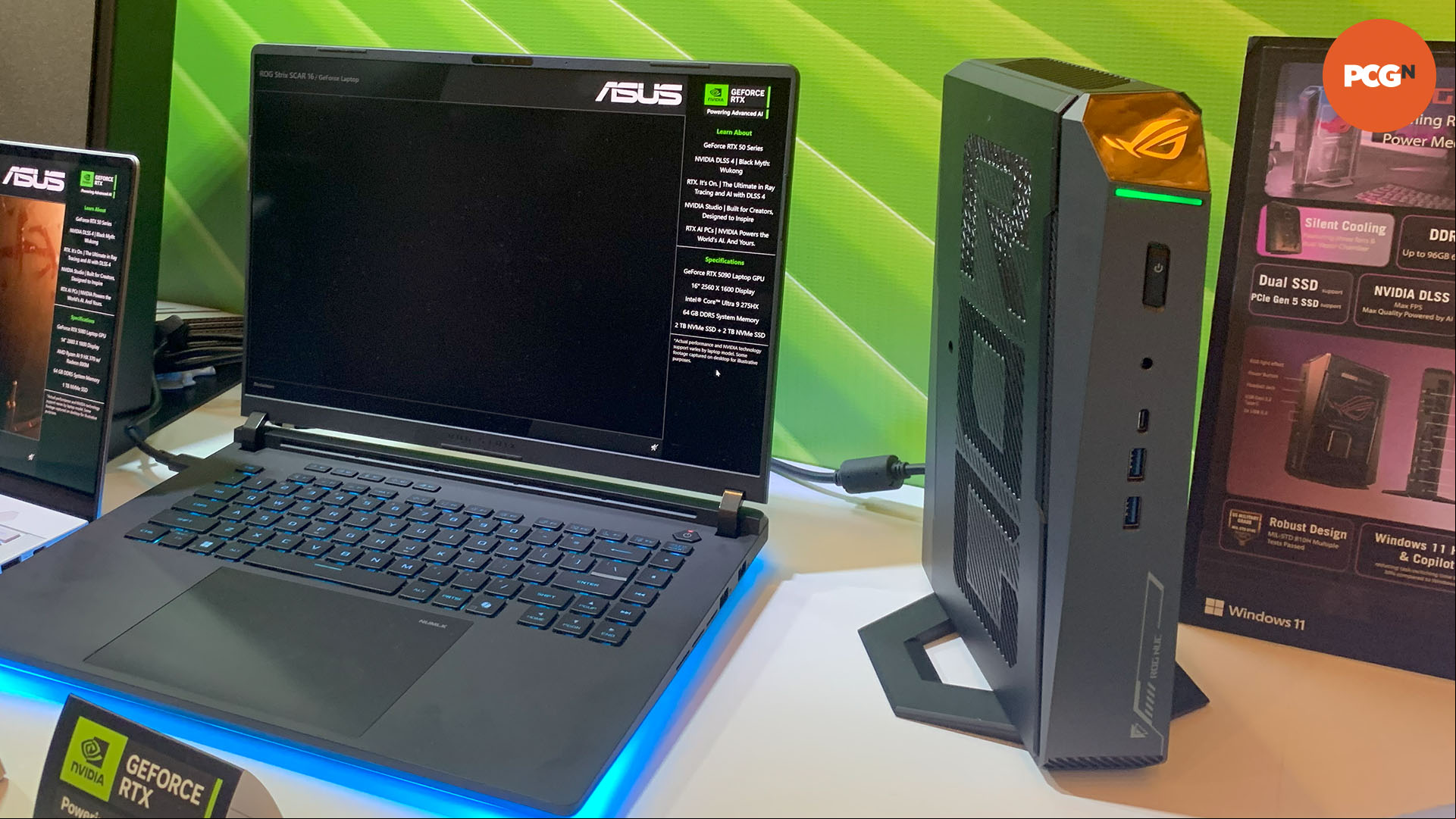 Asus ROG NUC 2025 mini gaming PC at CES.