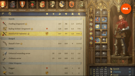sword of sir valentine in kingdom come 2