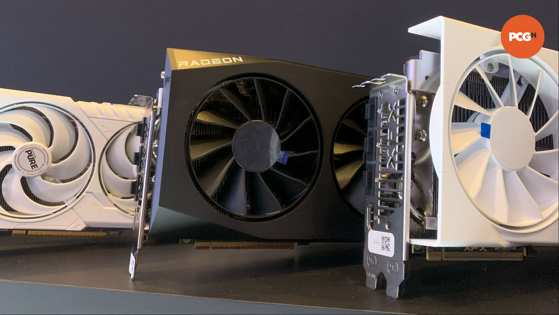 Sapphire and XFX AMD Radeon RX 9070 XT graphics cards at CES 2025.