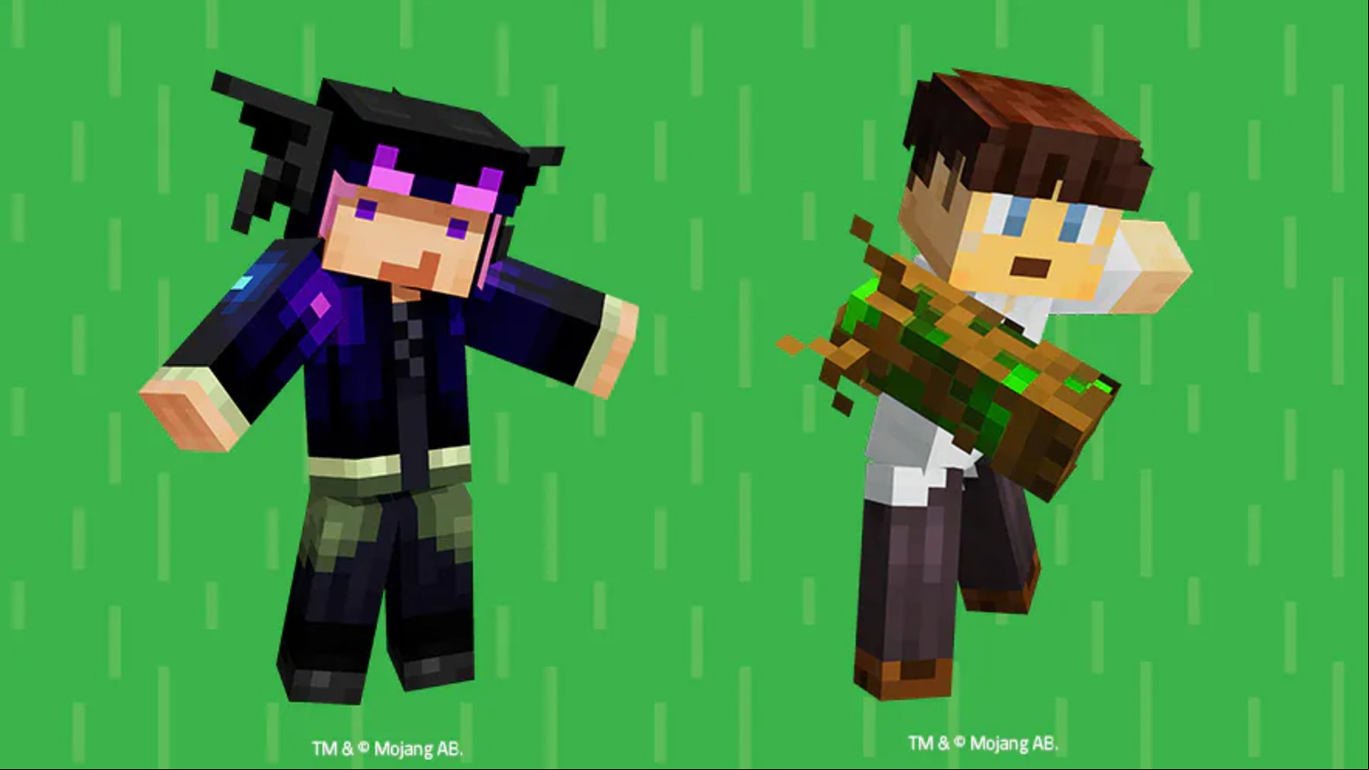 Ender Shawl and Overgrown Arm in-game items