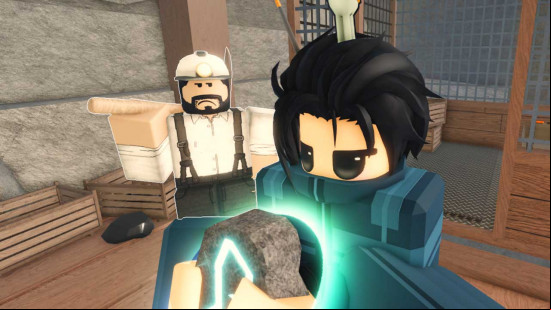 Speaking to the NPC to reach the Keepers Altar to enchant a rod in Fisch.