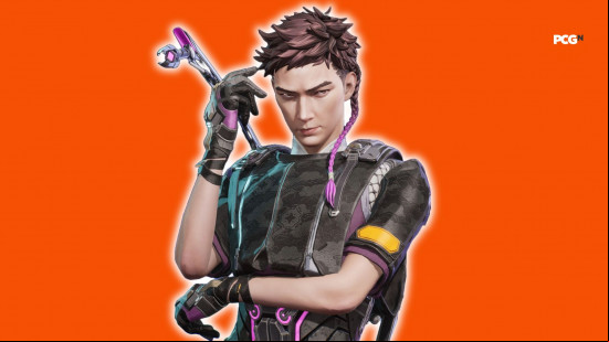 Fragpunk tier list: a man wearing a backpack that has mechanical spider legs.