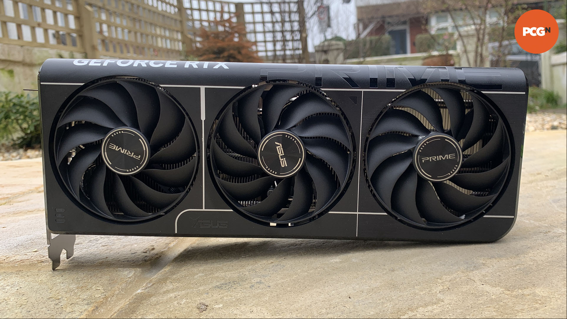 Nvidia GeForce RTX 5070 review: Asus Prime OC graphics card front.