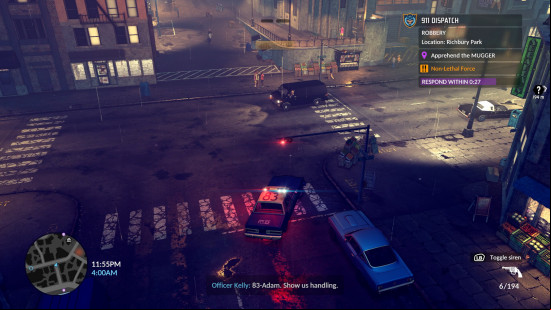 A car chase in The Precinct.