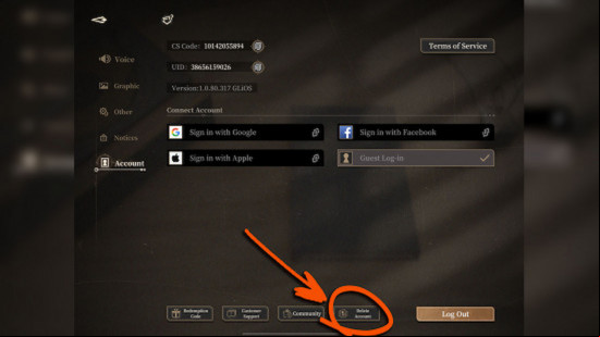 Black Beacon menu with reroll details.