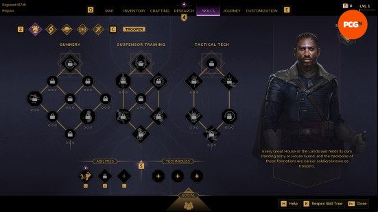 dune-awakening-skills-trooper Dune Awakening skills: the Trooper skill tree.