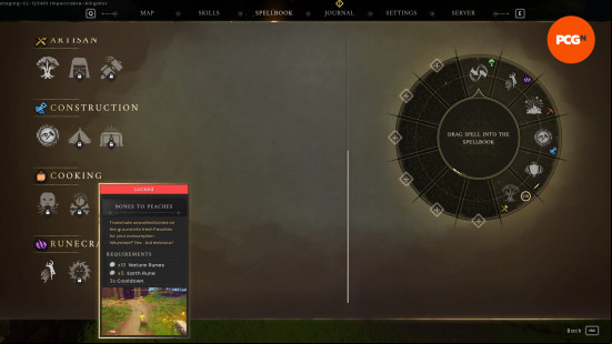 Runescape Dragonwilds spells: Bones to Peaches UI icon