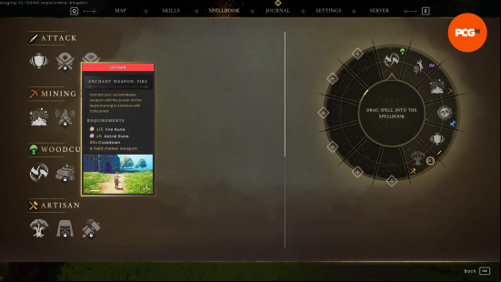 Runescape Dragonwilds spells: Enchant Weapon Fire icon