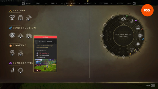 Runescape Dragonwilds spells: Personal Chest UI icon