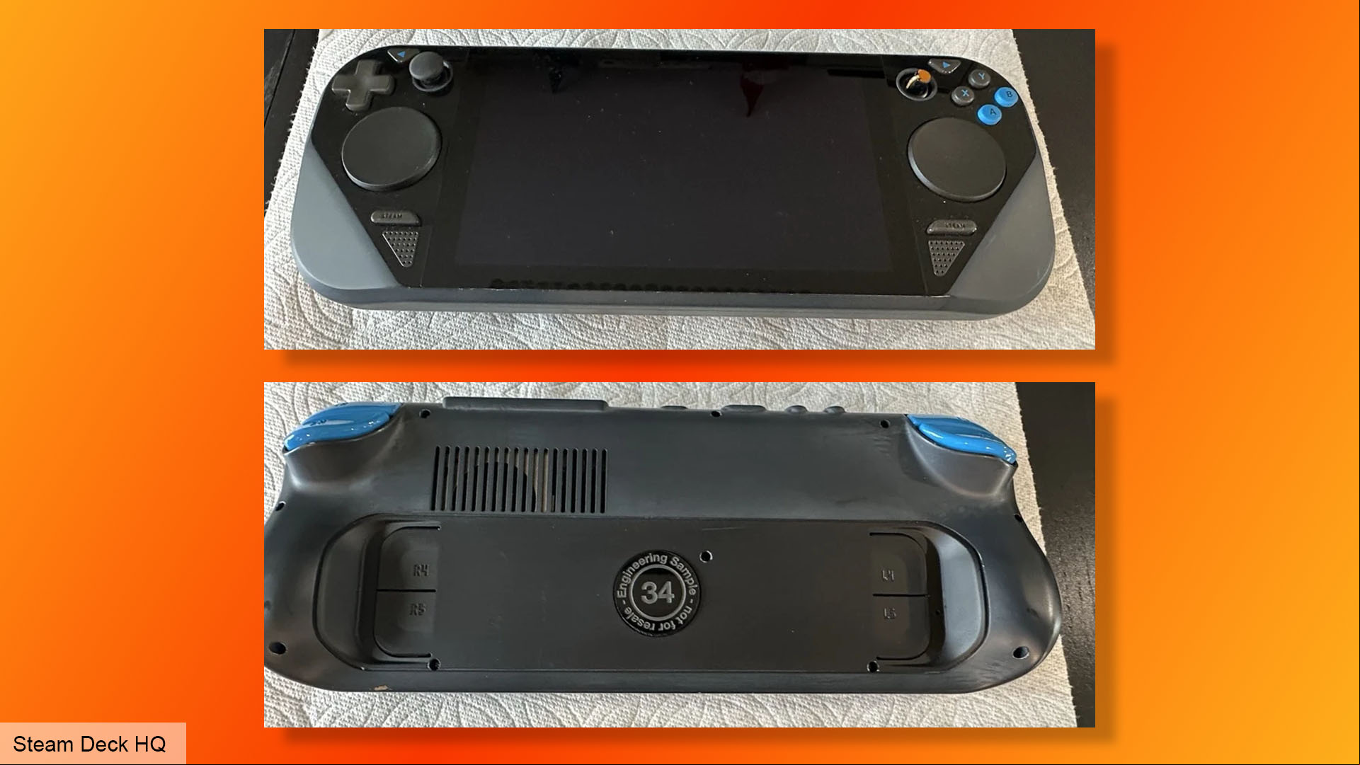 Steam Deck prototype: Images of an alleged Steam Deck engineering sample from an eBay listing.