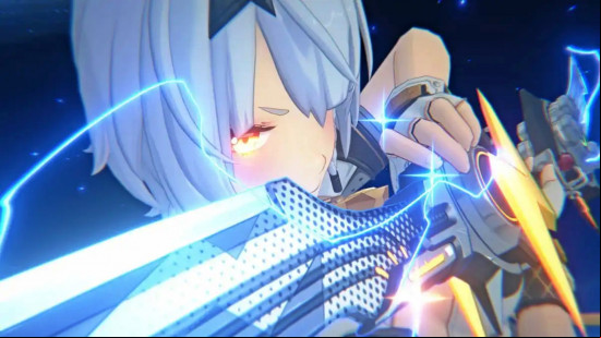 ZZZ tier list: Silver Soldier Anby charges her sword for her ultimate attack.