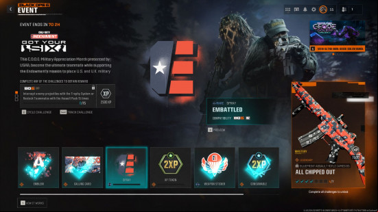 Black Ops 6 events: a soldier wearing a mesh hood.
