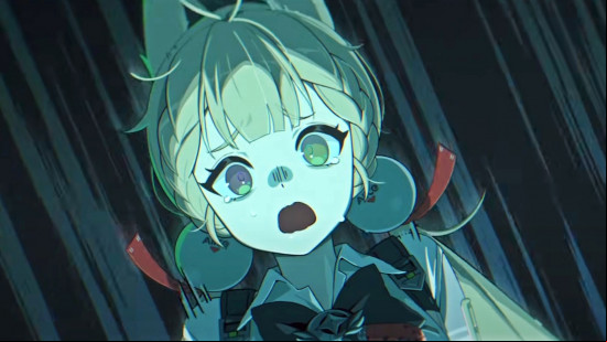 ZZZ 2.0: A character screams as she explores a spooky area.