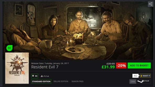 GMG Chinese New Year sale: Resi 7 for £32, GTA5 for £18, Borderlands 2 GOTY for £3.29