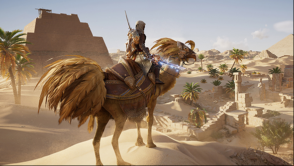 Assassin's Creed Origins' new free update adds a Final Fantasy quest and chocobo mount