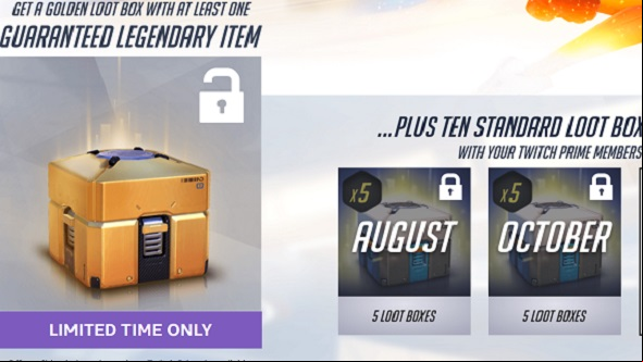 Twitch Prime  can now get five free Overwatch loot boxes