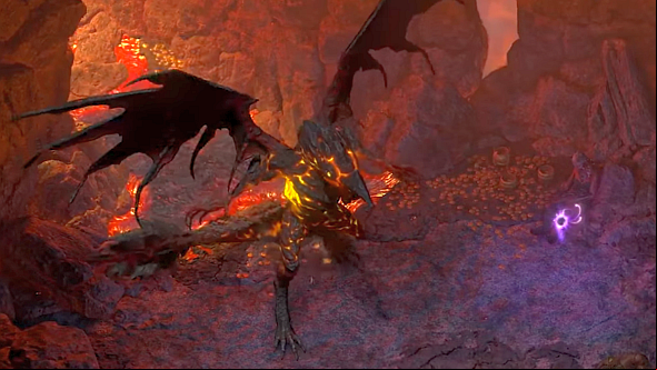 Pillars of Eternity 2's latest trailer has a weird fire-bird-dragon in it